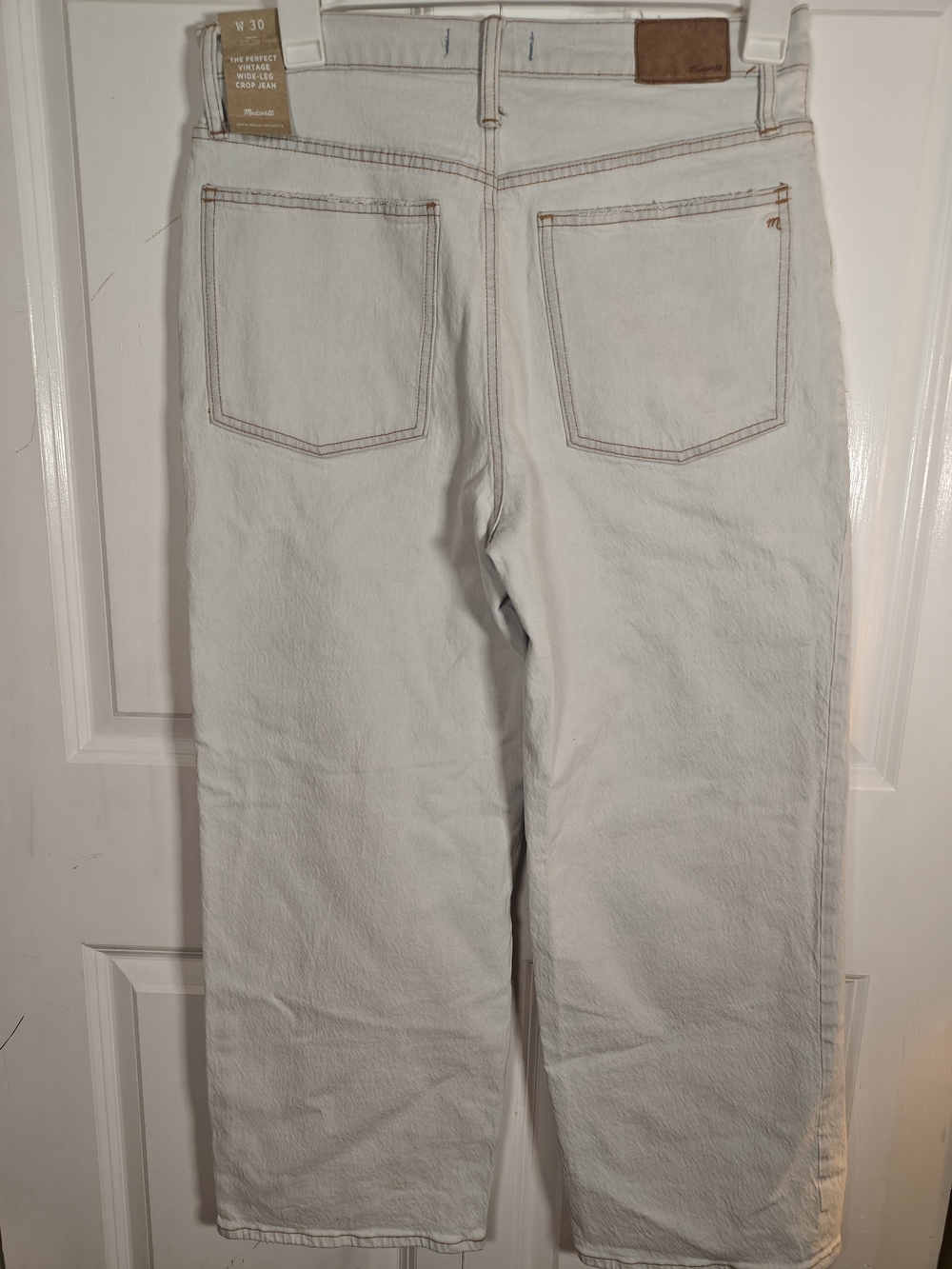 NWT Madewell Perfect Vintage Wide Leg Crop Jean 30